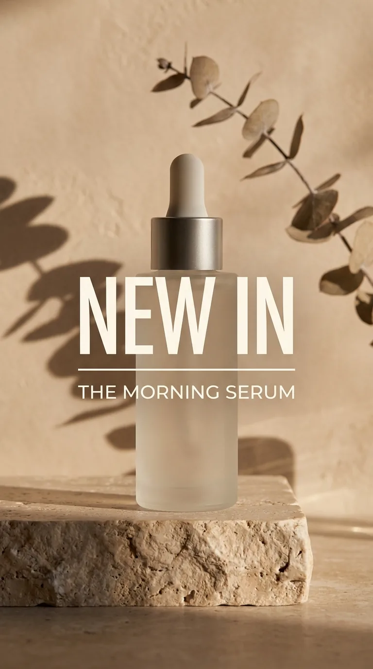 New in: a launch post with the brand's type