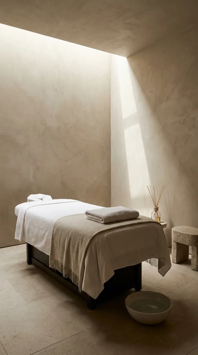 Spa post, calm and quiet